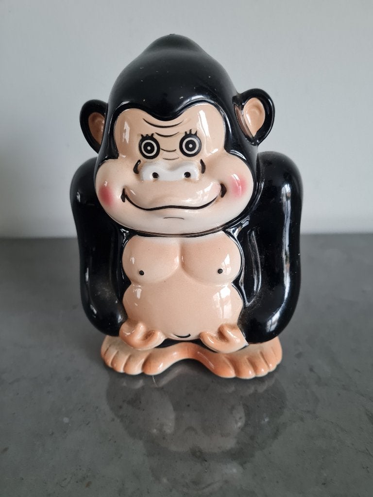 zeer mooie unieke spaarpot - gorilla - Rune/jaren'60, Verzamelen, Ophalen of Verzenden