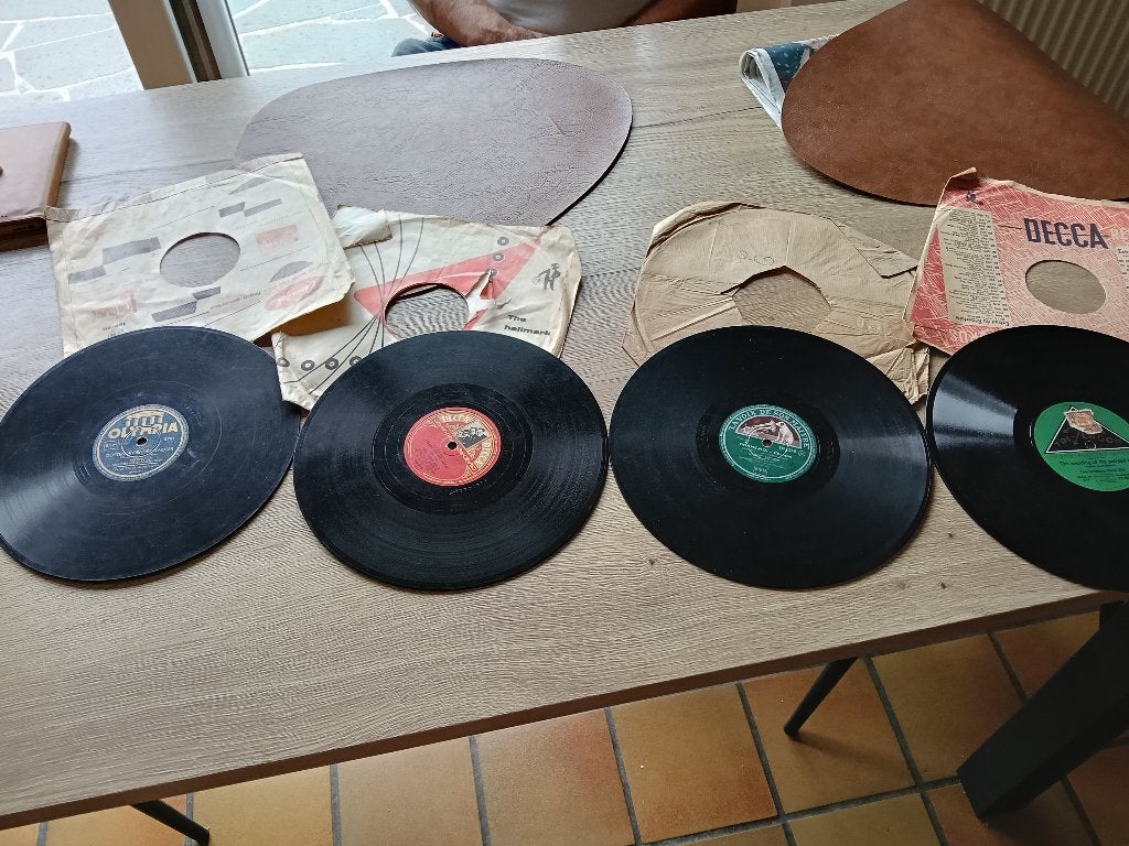 klassieke 78 toerenplaat vintage (schellakplaat) per stuk, Cd's en Dvd's, Vinyl | Rock, Ophalen, Gebruikt, Overige genres, Overige typen