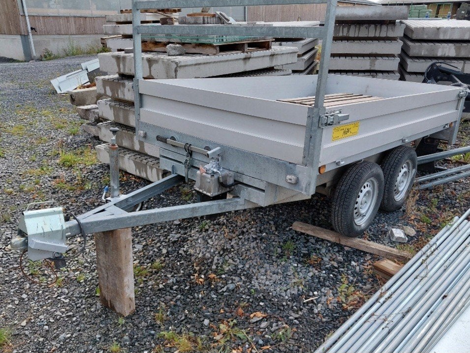 Remorque SARIS basculante double essieux 750kg, Enlèvement, Comme neuf