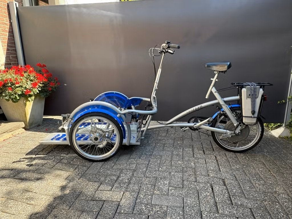 Vélo en fauteuil roulant Veloplus Van Raam DOUBLE batterie, Enlèvement, Comme neuf, Veloplus van raam