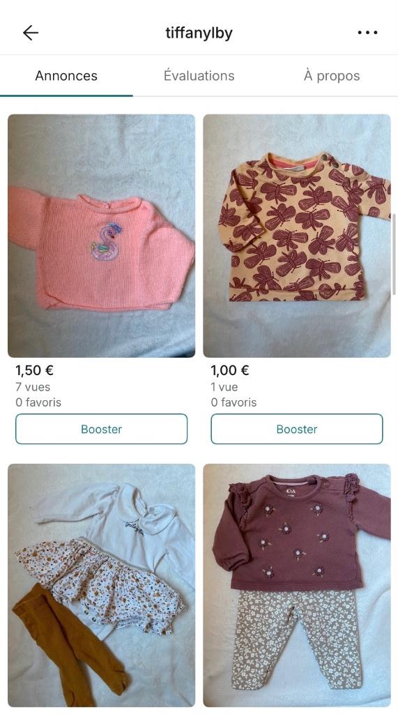 Vêtements bébé, Enlèvement ou Envoi, Comme neuf, Fille
