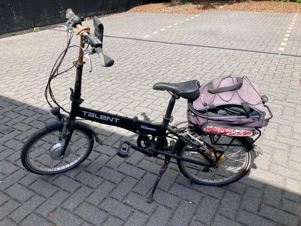 Elektrische vouwfiets, Gebruikt, Versnellingen, Dames, Deels opvouwbaar