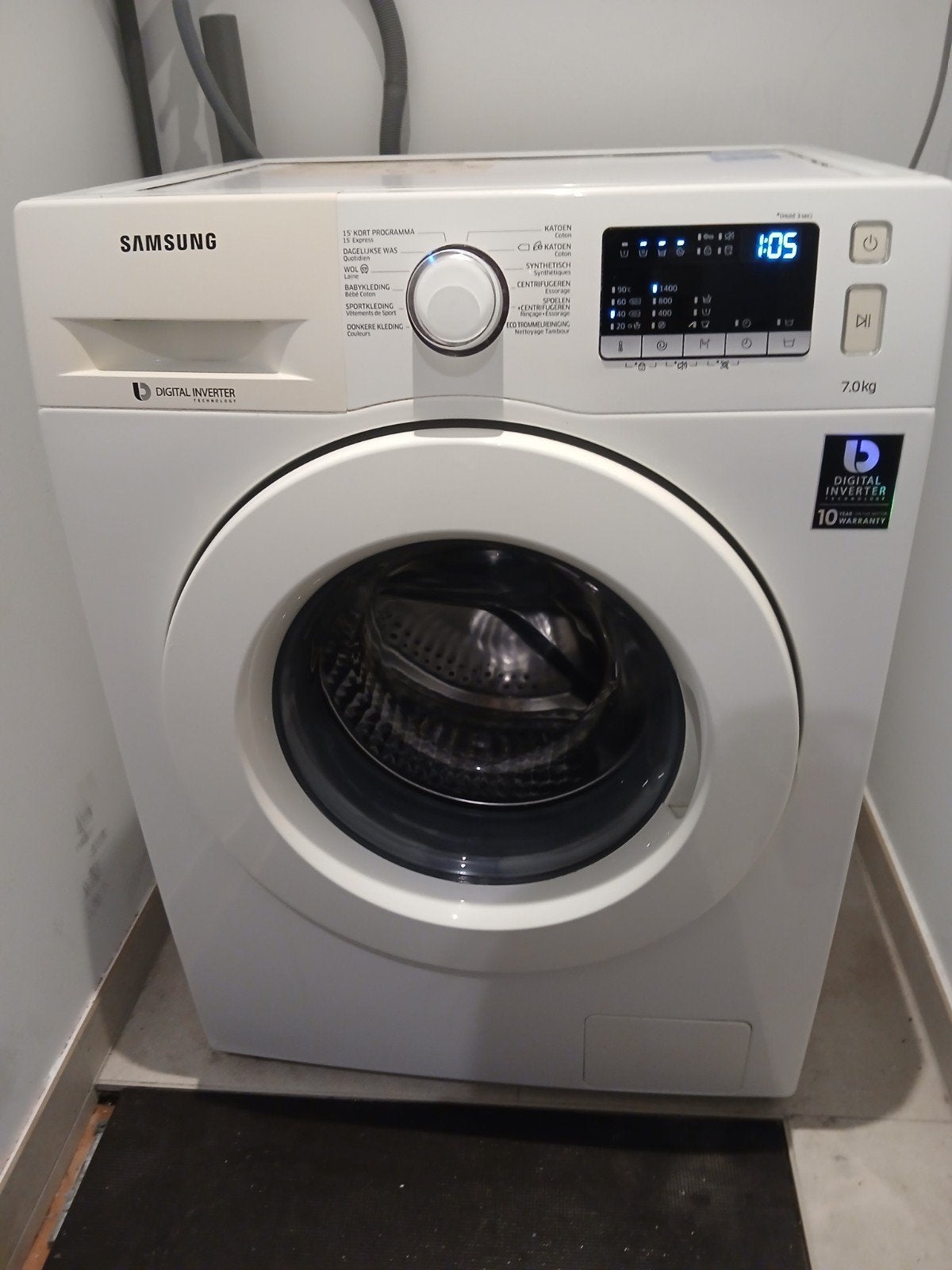 Machine à laver Samsung Ecobubble série 5000. 130€, Electroménager, Lave-linge, Enlèvement, Comme neuf, Chargeur frontal