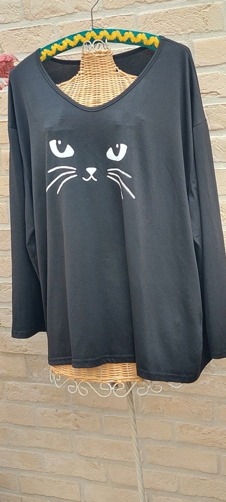 trui maat 4xl shein 68cm van oksel tot oksel, Shein, Ophalen of Verzenden, Zo goed als nieuw, Zwart