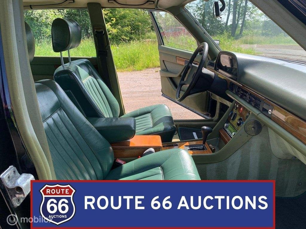 Mercedes-Benz 280 SE | 1981 | Route 66 Auctions, Auto's, Zwart, Mercedes-Benz, Bedrijf, Handgeschakeld