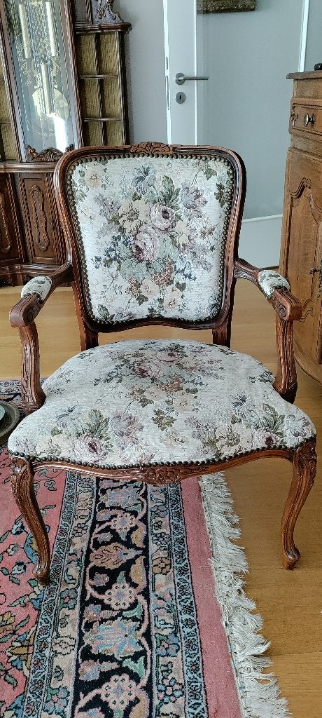 Fauteuil Bergère de style Louis XV, Antiek en Kunst, Ophalen