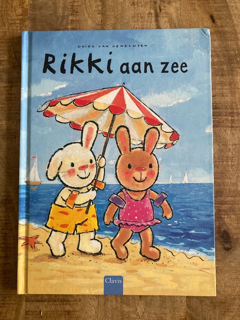 Prentenboek - Rikki aan zee - Guido van Genechten, Ophalen of Verzenden, Gelezen, Guido van Genechten, Sprookjes