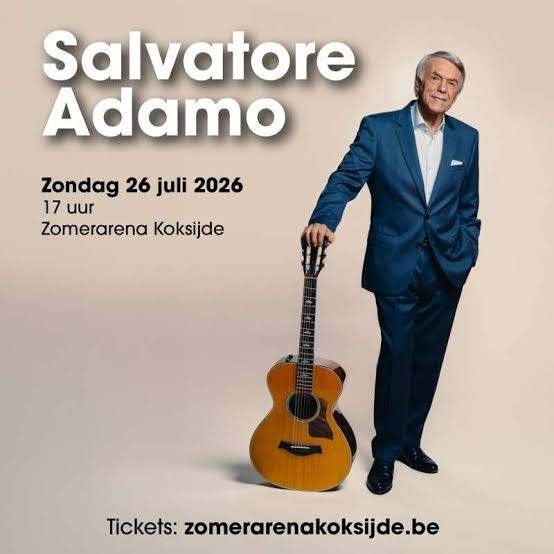 Adamo - Koksijde - zondag 26/07/2026 - 17 uur - 1 persoon, Tickets en Kaartjes, Concerten | Overige, Eén persoon, Juli