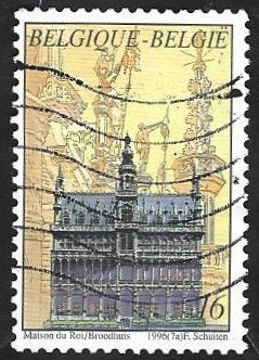 1 Postzegel België 1996 Brussel, hart van Europa, Oblitéré, Enlèvement ou Envoi, Europe, Affranchi