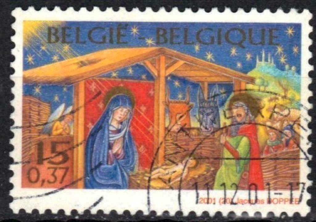 Belgie 2001 - Yvert 3039 /OBP 3044 - Kerstmis (ST), Verzenden, Gestempeld, Gestempeld, Kerst