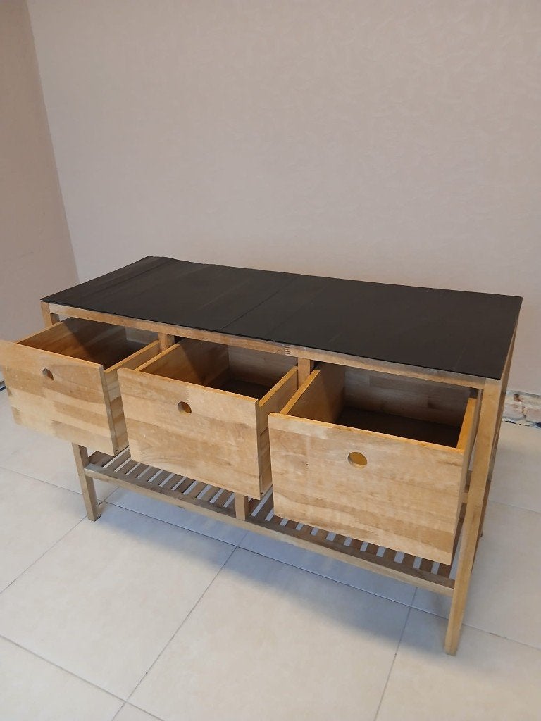 Étagère/armoire en bois, 3 ou 4 tiroirs, 25 à 50 cm, Minimalisme, Moins de 100 cm