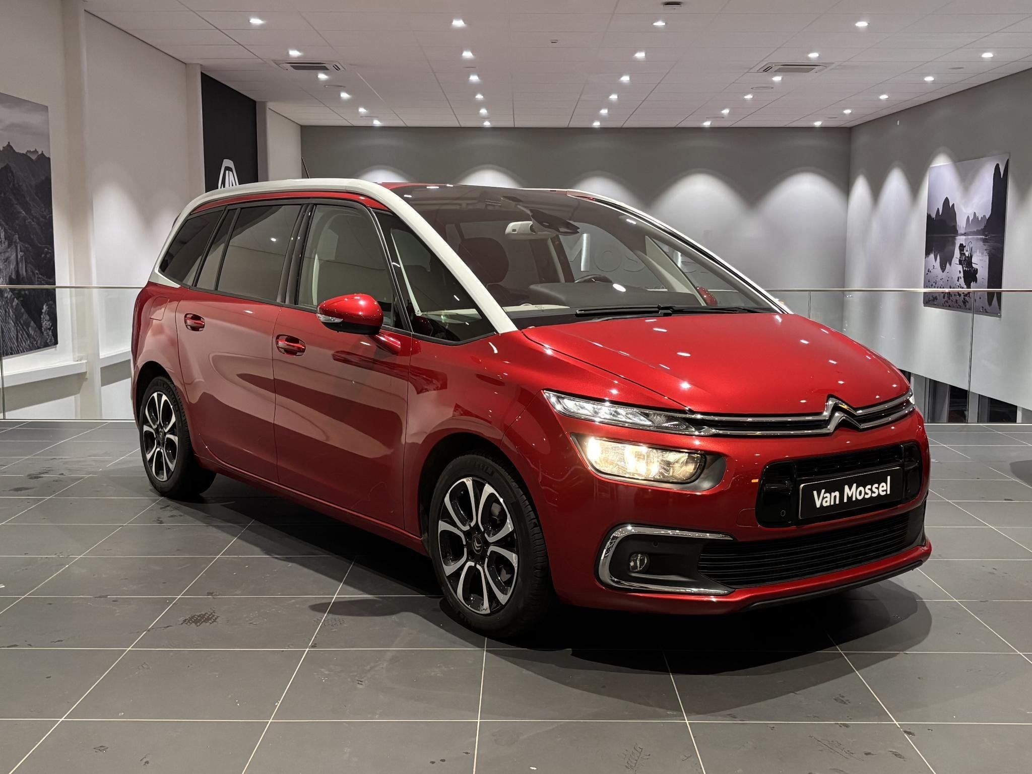 Citroën C4grand Spacetourer 2.0 BlueHDi 160 S&S EAT8 Shine, Rouge, Vitres électriques, Entreprise, Carnet d'entretien