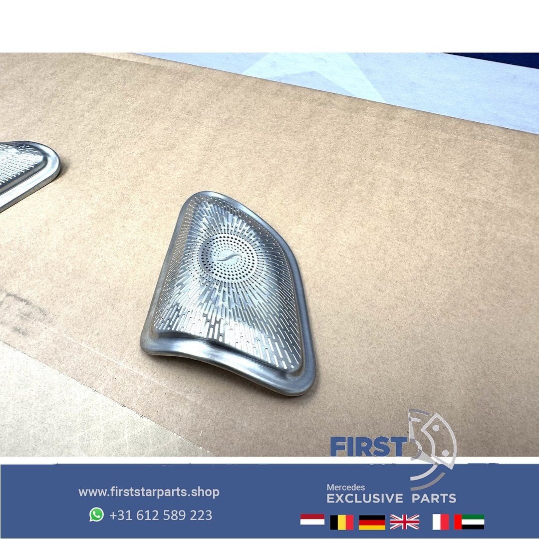 AMG BURMESTER SPEAKER COVERS Mercedes C E KLASSE CHROOM EMBL, Utilisé, -, -, Enlèvement ou Envoi
