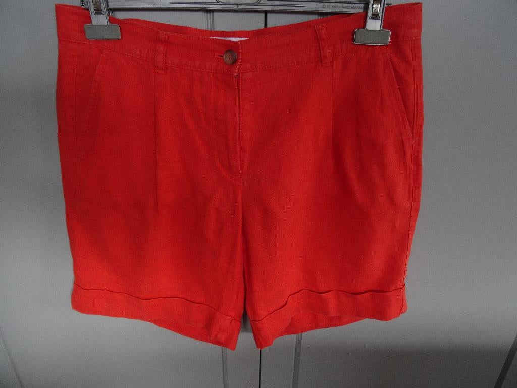 SHORT "GERRY WEBER" 100% LINNEN, Oranje, Ophalen of Verzenden, Zo goed als nieuw, Gerry Weber