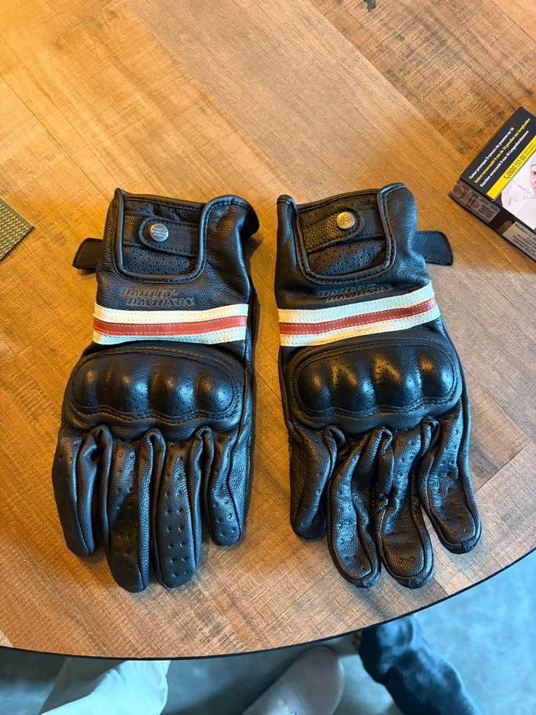 Handschoenen harley davidson maat L, Motoren, Ophalen, Handschoenen