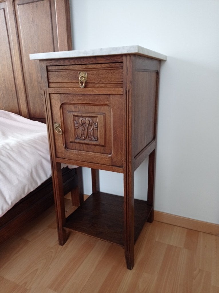 antieke slaapkamer (volledig), Ophalen, Zo goed als nieuw, Tweepersoons, Antiek