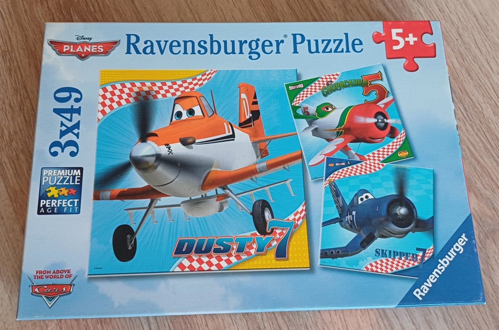 Puzzle 3x49 pièces Planes, Enlèvement ou Envoi, Plus de 50 pièces, Utilisé, 4 à 6 ans