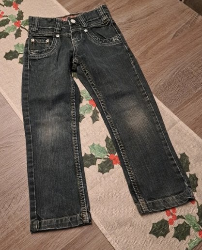 Jilly jeans met hoge taille 110, Kinderen en Baby's, Kinderkleding | Maat 110, Ophalen of Verzenden, Zo goed als nieuw, Meisje