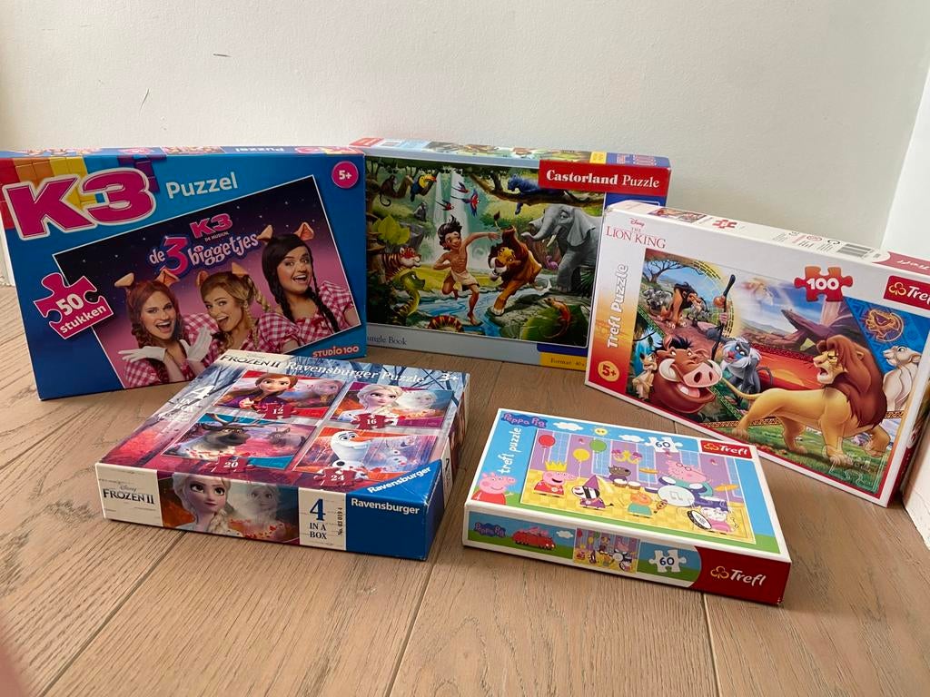 Set Puzzels Meisje 5+ tot 8+, Ophalen, Zo goed als nieuw
