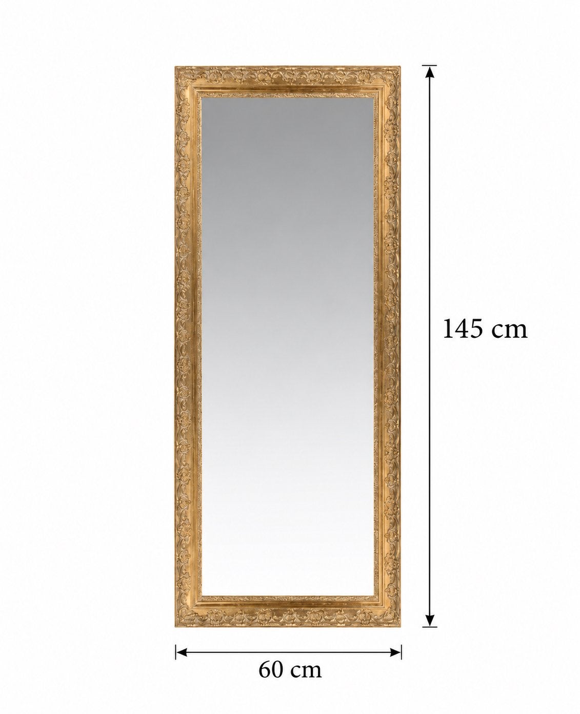 Miroir à moulures dorées, Maison & Meubles, Enlèvement, Comme neuf