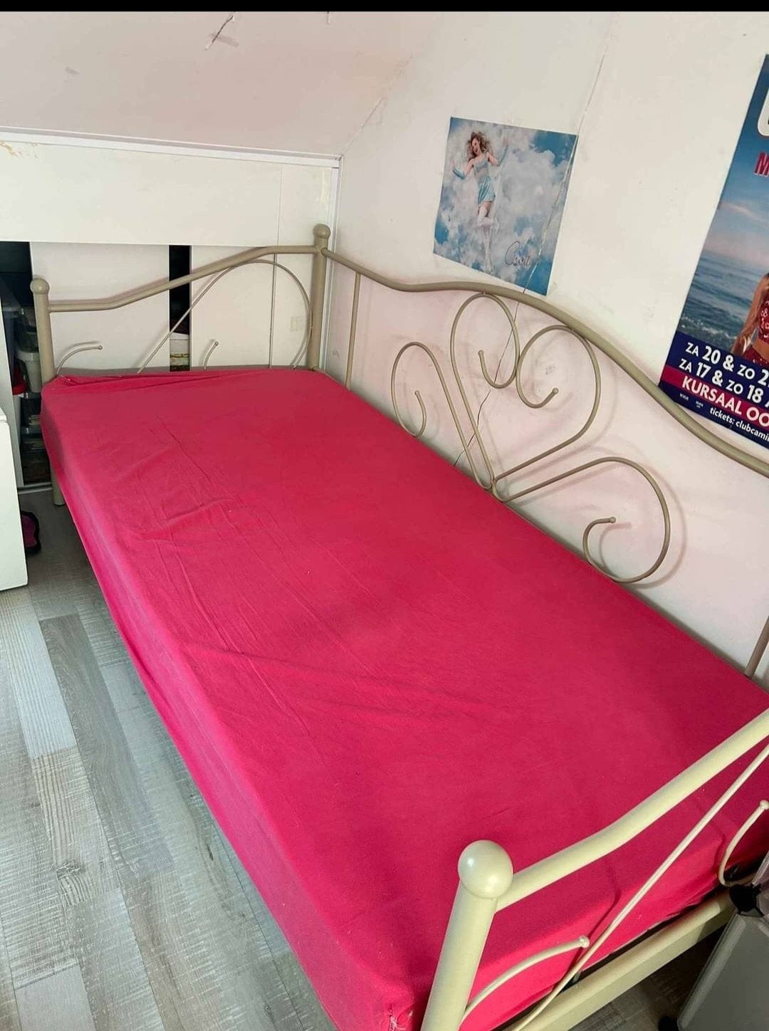 eenpersoonsbed/zetel, Huis en Inrichting, Ophalen, 90 cm, Eenpersoons, 190 cm of minder