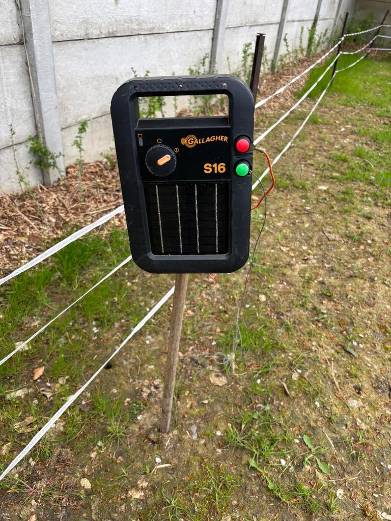 Gallagher S16 solar + draad (200m) + 20 palen, Dieren en Toebehoren