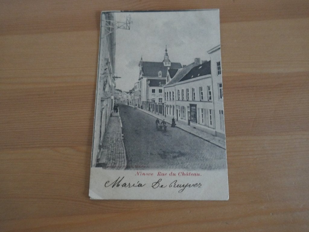 ninove rue du château, Verzamelen, Postkaarten | België, Verzenden, Gelopen, Oost-Vlaanderen