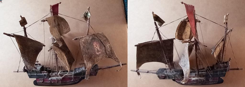 Model van de boot „La Nina” (Christopher Columbus), Hobby en Vrije tijd, Modelbouw | Boten en Schepen, Ophalen of Verzenden, Gebruikt