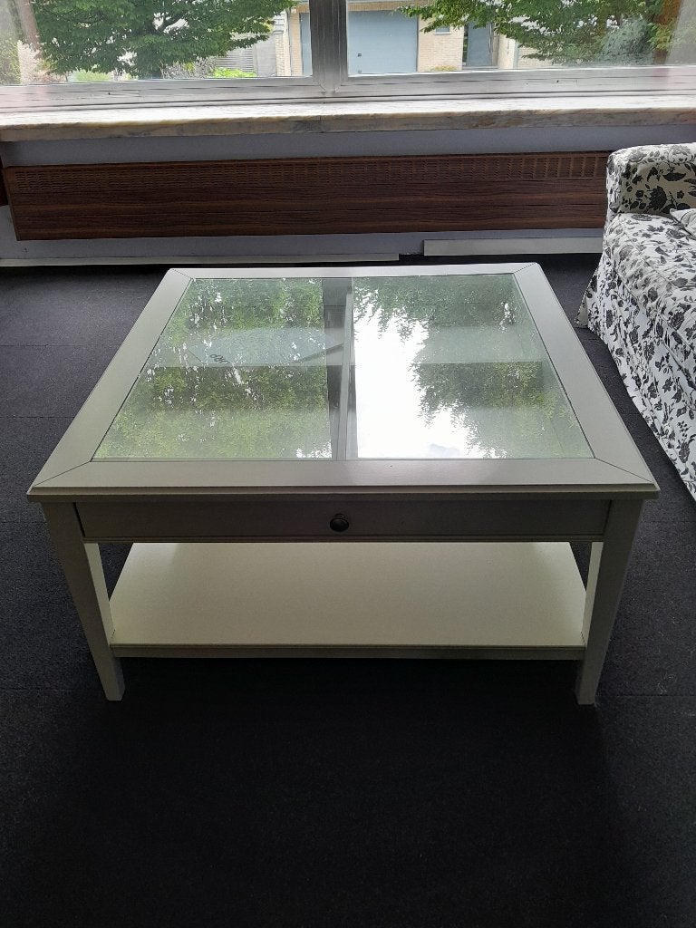 Salontafel Liatorp Ikea, Huis en Inrichting, Ophalen, 50 tot 75 cm, Vierkant, Zo goed als nieuw