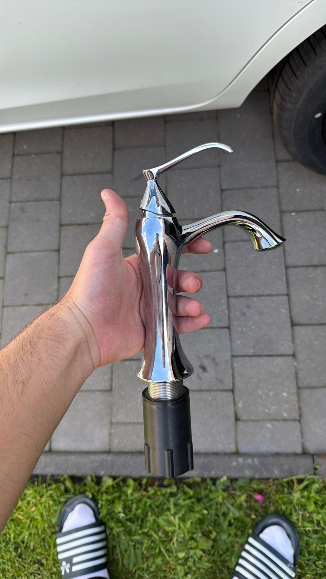 Lavabo kraan, Ophalen, Zo goed als nieuw, Chroom, Kraan