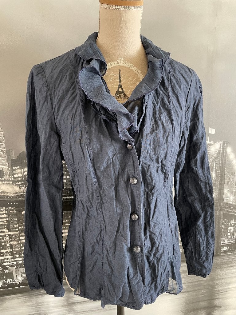 blauwe blouse - merk Mayerline - 40, Kleding | Dames, Blouses en Tunieken, Maat 38/40 (M), Mayerline, Zo goed als nieuw, Verzenden