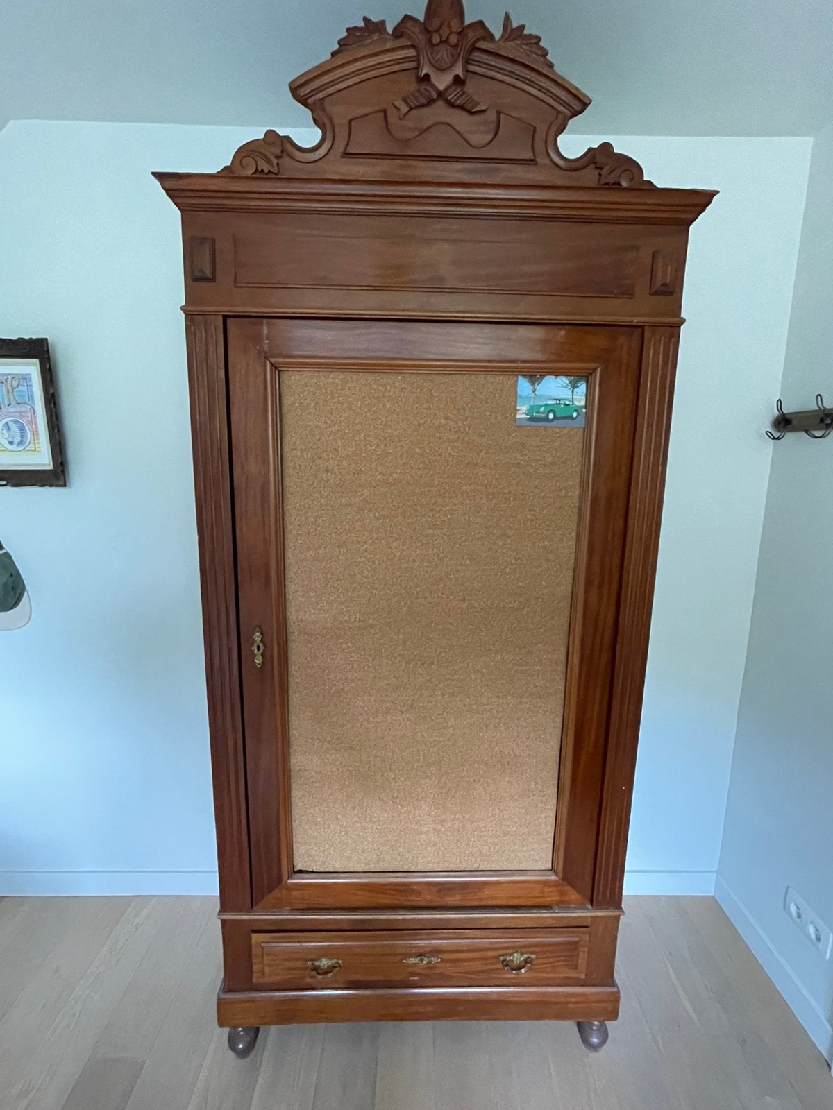 Antieke kast, Huis en Inrichting, Kasten | Kleerkasten, Ophalen, Met plank(en), Gebruikt, 100 tot 150 cm