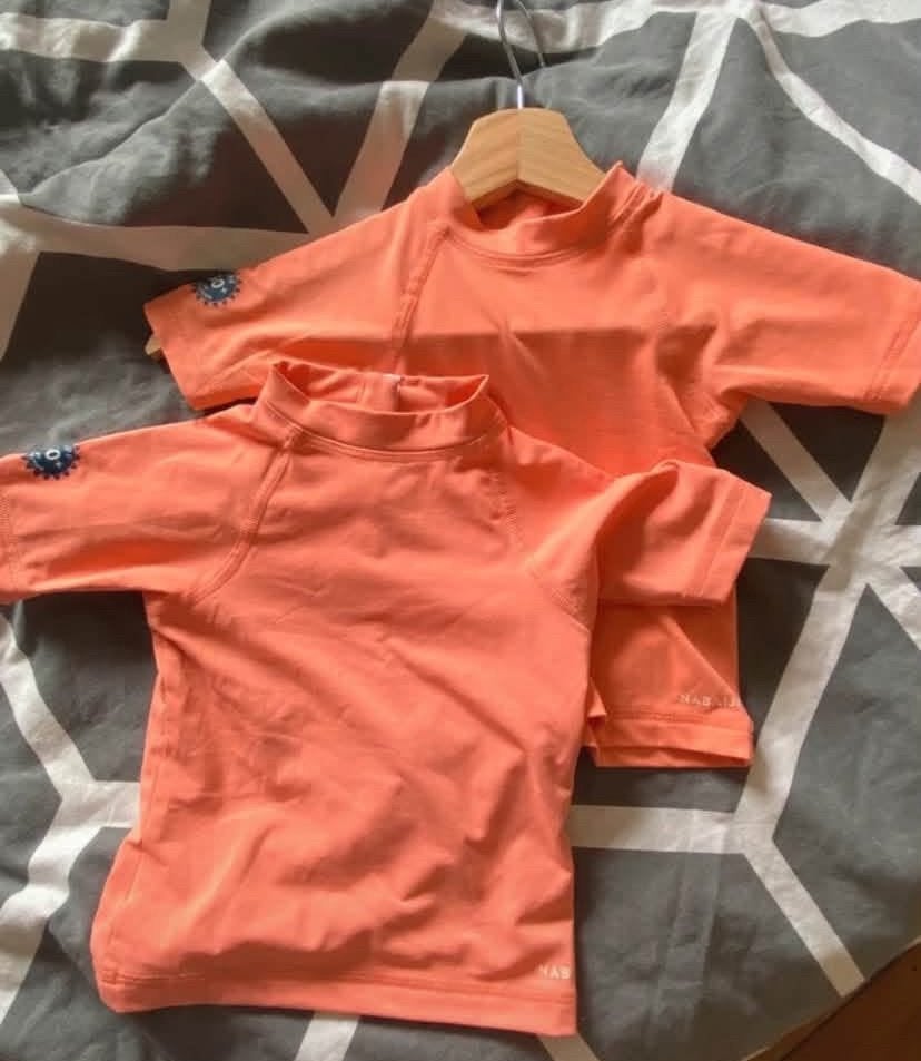 Oranje zwemshirts, Tuin en Terras, Werkkleding, Ophalen, Zo goed als nieuw