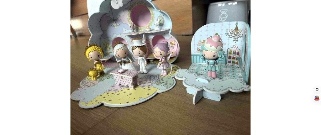 Lot Djeco Tinyly – maison valise, 6 figurines et décors, Ophalen of Verzenden, Zo goed als nieuw