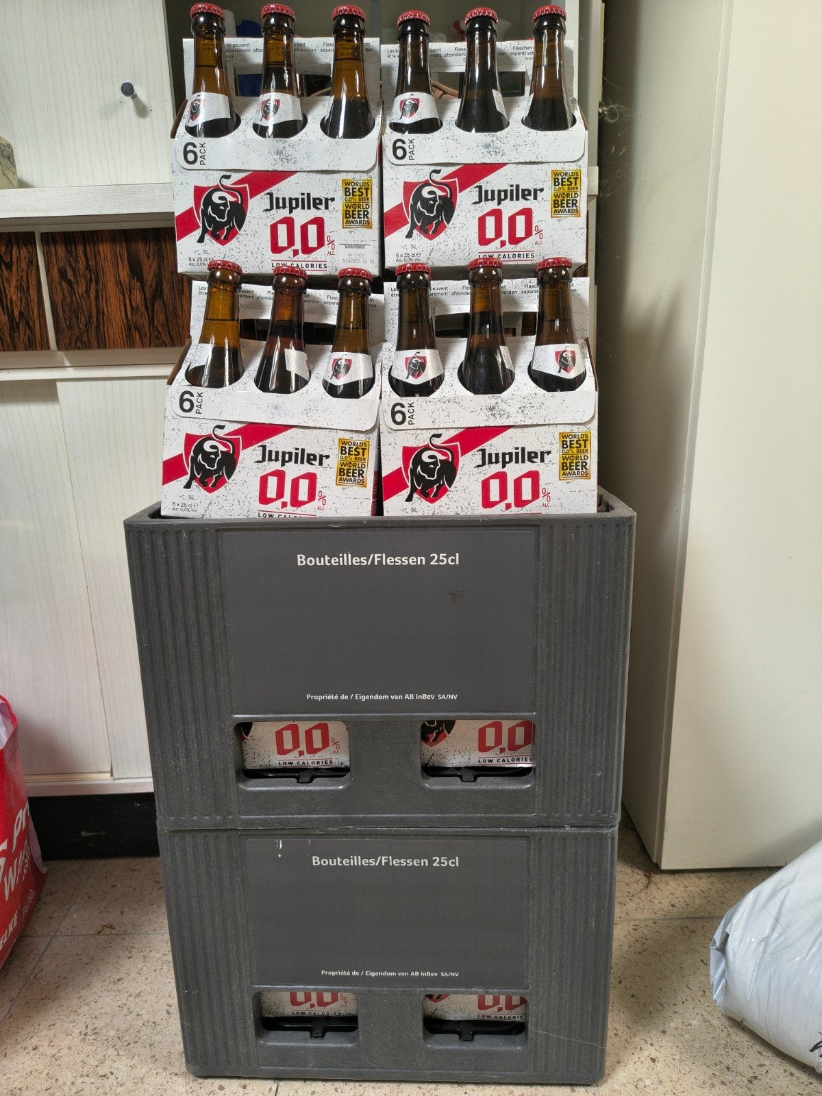 Jupiler 0.0%, Verzamelen, Biermerken, Ophalen, Nieuw, Flesje(s), Jupiler