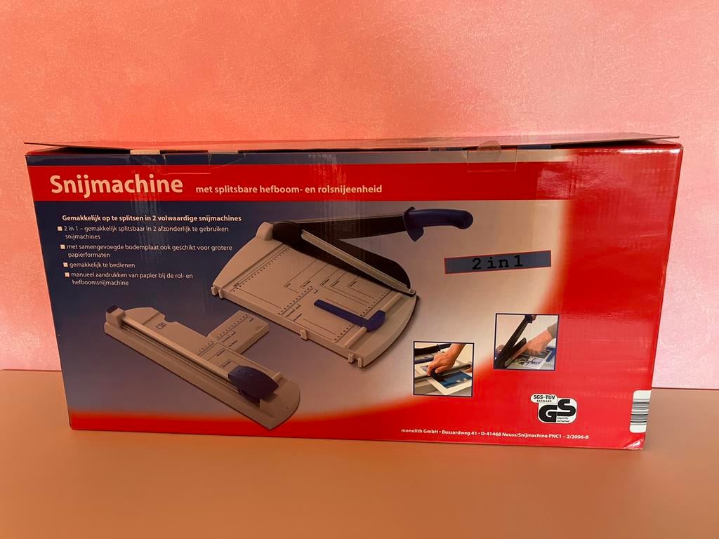 Snijmachine voor papier, Diversen, Bureau-accessoires, Ophalen, Zo goed als nieuw
