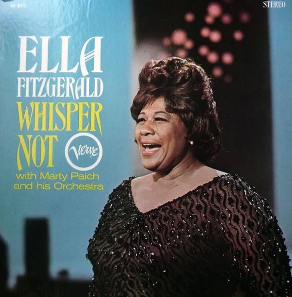 Ella Fitzgerald & Marty Paich & His Orchestra – Whisper Not, Ophalen of Verzenden, Gebruikt, 12 inch, Jazz