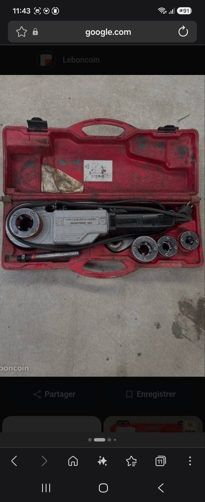 Filière rothenberger, Bricolage & Construction, Outillage | Autres Machines, Enlèvement