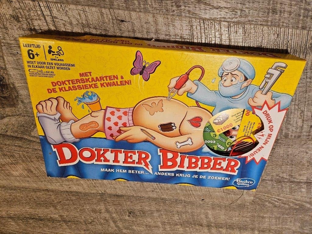 Dr. Bibber – klassiek gezelschapsspel, Ophalen of Verzenden, Gebruikt