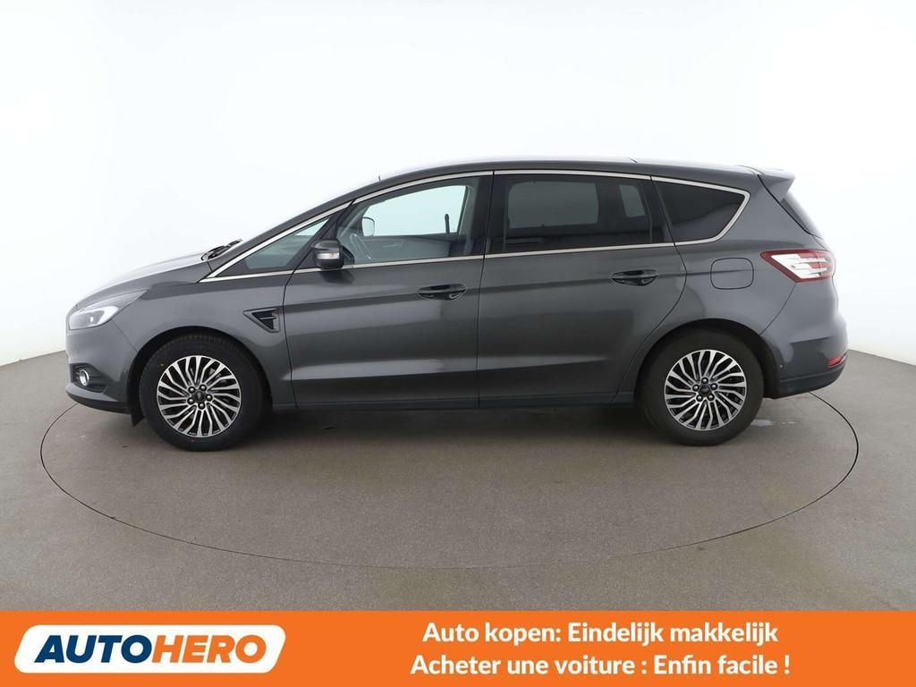 Ford S-Max 2.0 TDCi EcoBlue Titanium (bj 2019), Auto's, Voorwielaandrijving, Gebruikt, Leder, Overige carrosserie