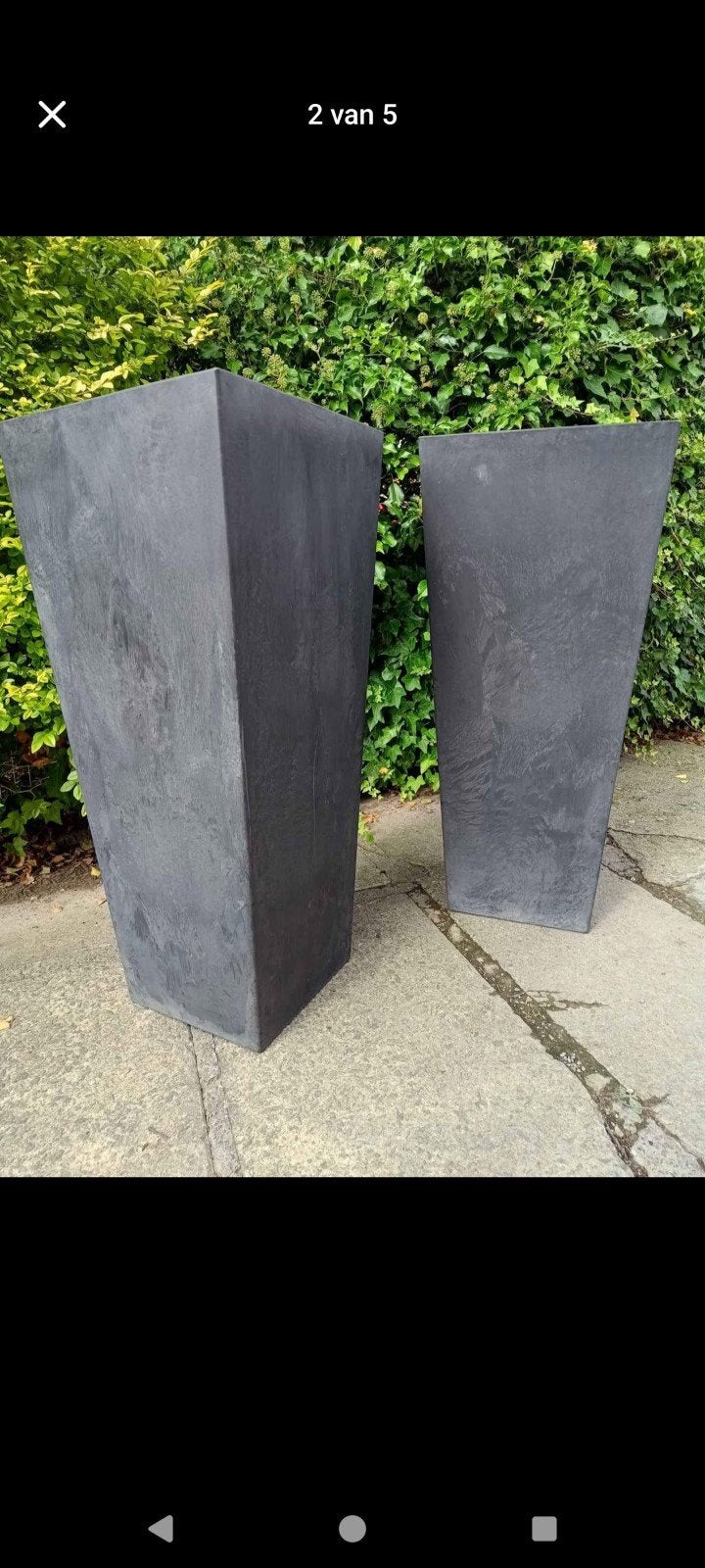 Bloembakken te koop, Ophalen, Kunststof, Minder dan 60 cm, Vierkant