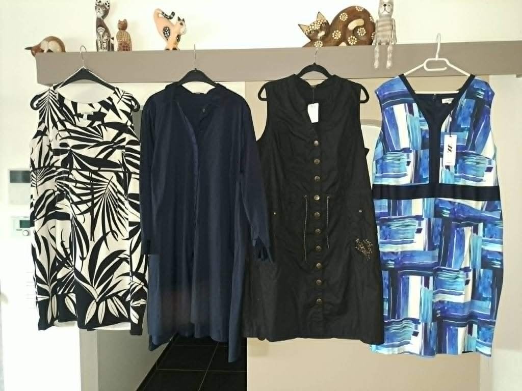 jurk mt 50, meeste nog nieuw, Kleding | Dames, Ophalen of Verzenden, Nieuw, Zwart, Jurk