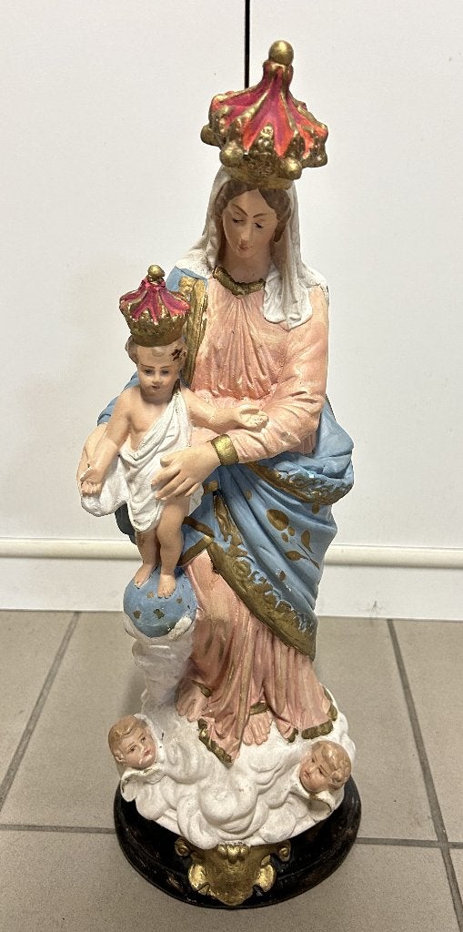 Belle statue de Notre-Dame de la Victoire - 46 cm, Antiquités & Art, Enlèvement ou Envoi