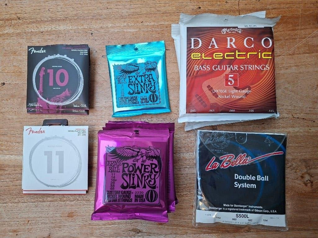 cordes neuves guitare et basse, Enlèvement, Neuf, Guitare électrique