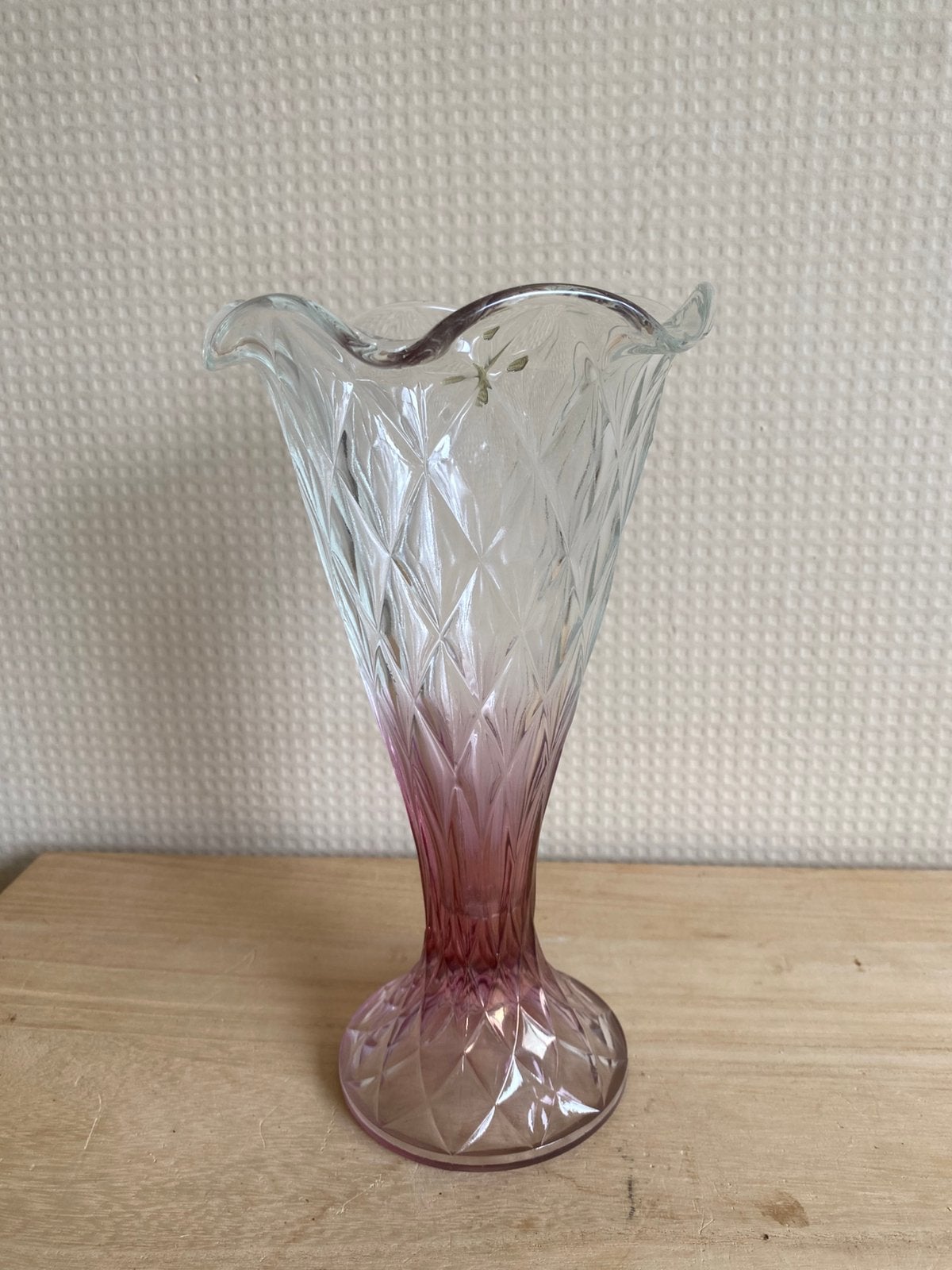 Vintage vaas van Bohemia Glass, Ophalen of Verzenden