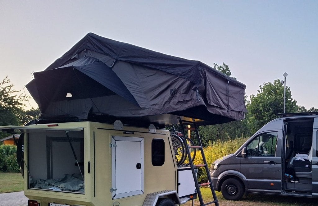 Daktent Vickywood Big willow 160 Gen 3 Grijs, Ophalen, Zo goed als nieuw, Tot en met 2