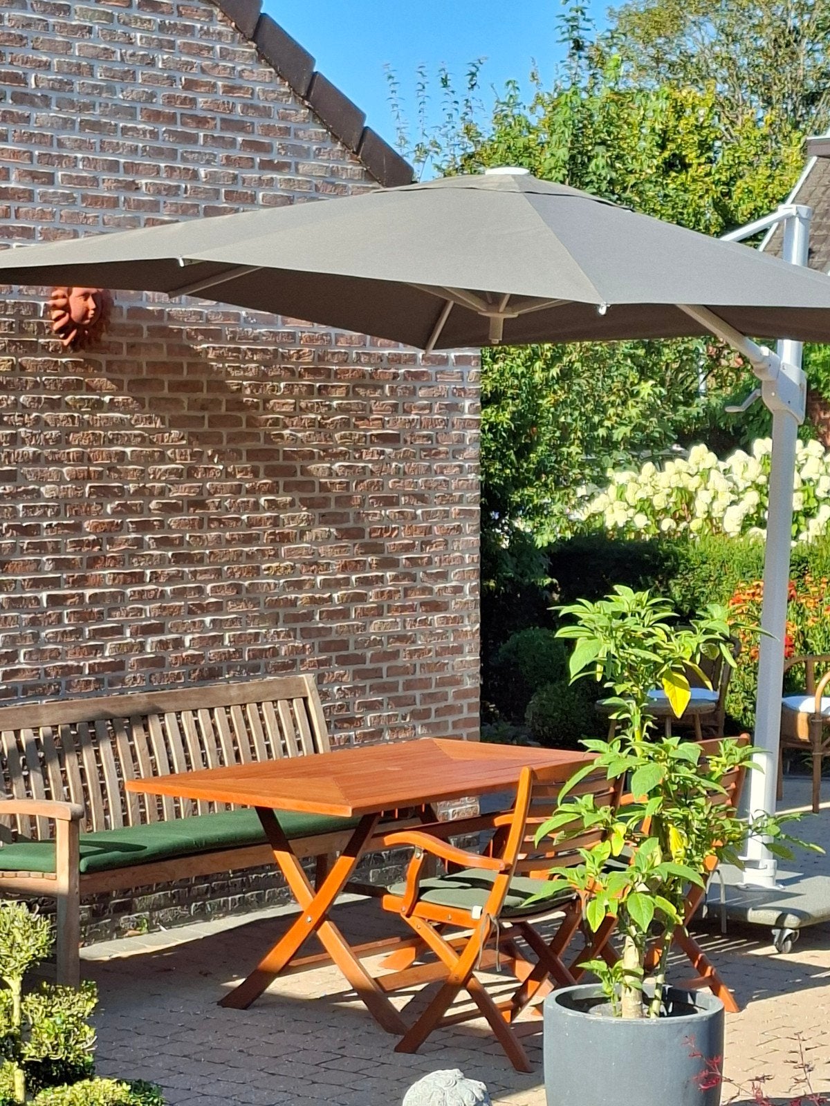 parasol 300 x 300 cm, Enlèvement, Comme neuf, 2 à 3 mètres, Réglable