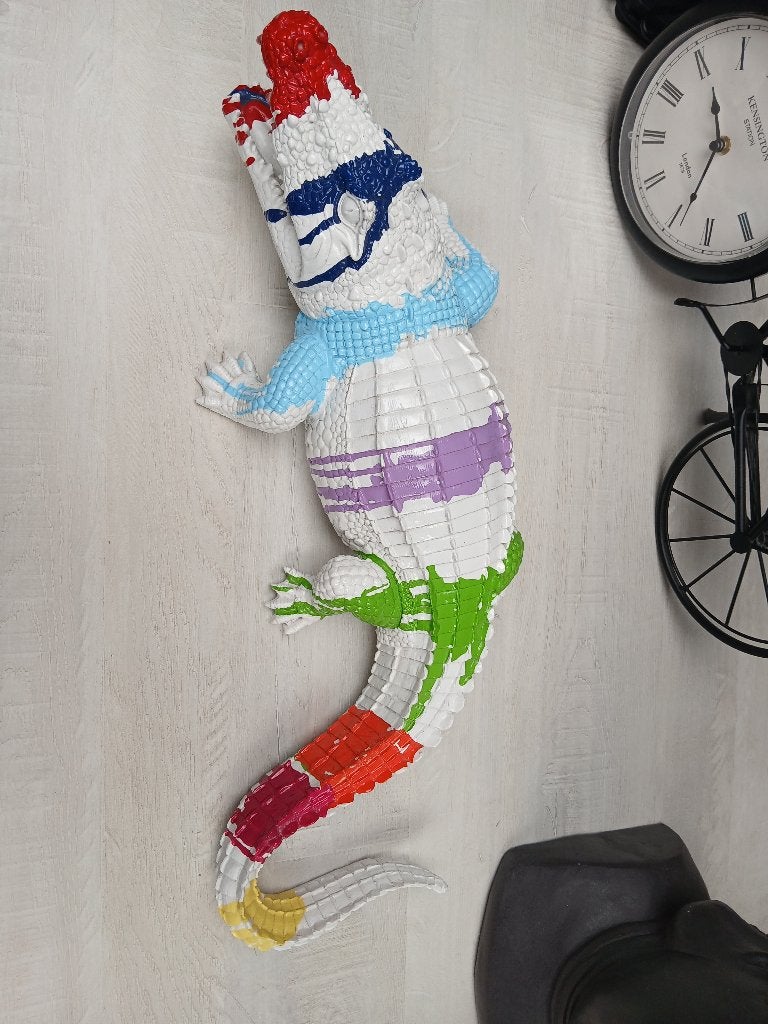 Decoratie krokodil, Pierre/céramique, Moderne, Comme neuf, Enlèvement