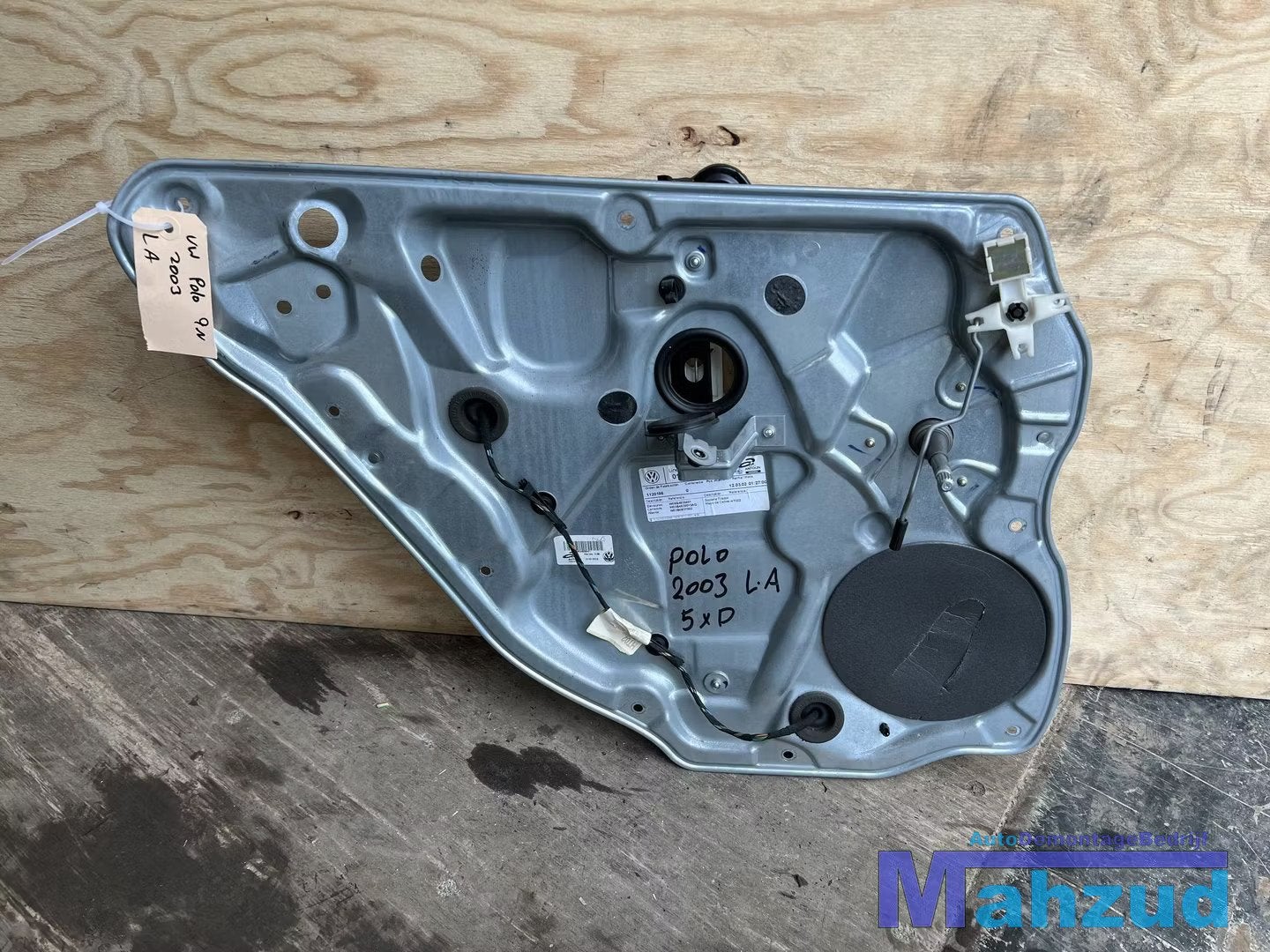 VW POLO 9N 9N2 9N3 Links achter raam mechaniek mechanisme 20, Volkswagen, Volkswagen AG, Vw@volkswagen.de, Utilisé