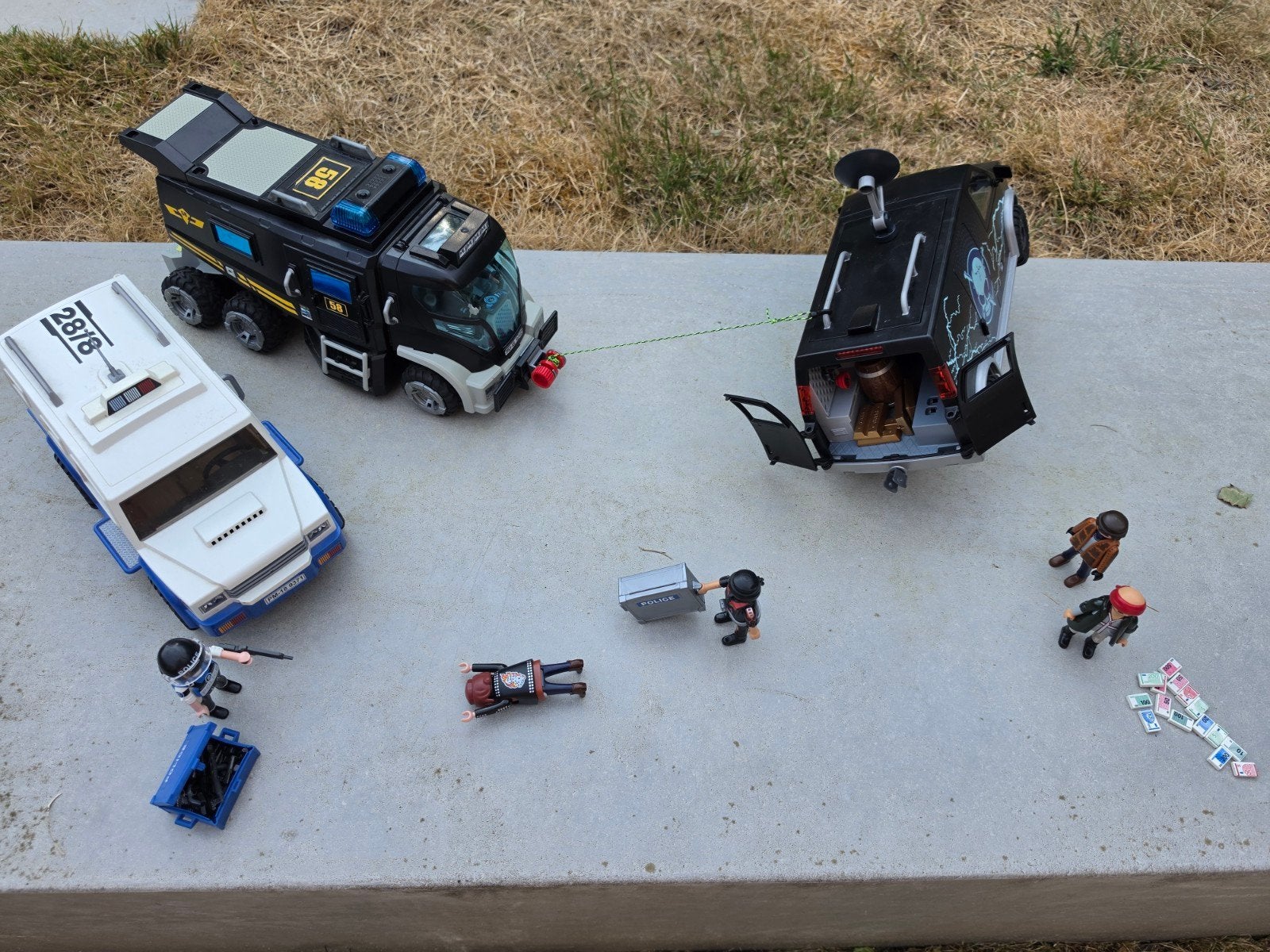 Playmobil politieauto's en boeven met auto, Kinderen en Baby's, Ophalen